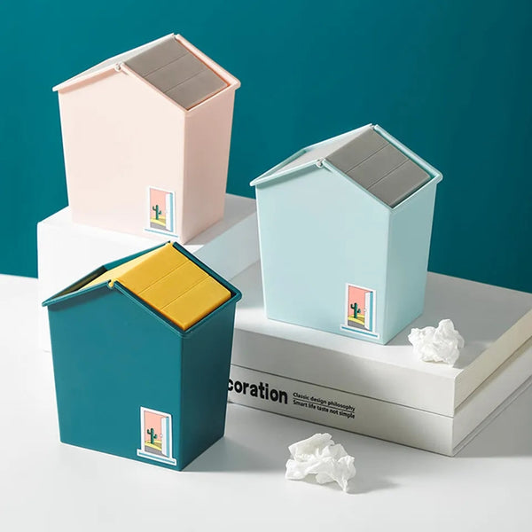 Mini home shaped dustbin