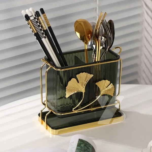 Double Barrel Simple Tableware Storage Organizer