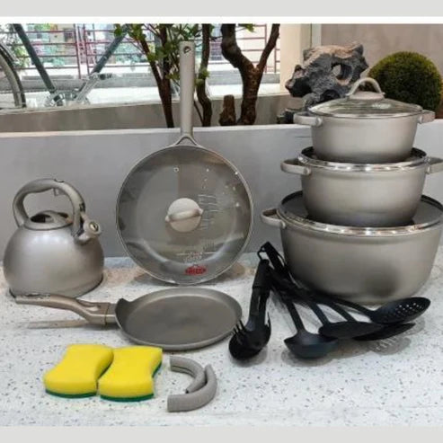 UAKEEN 20 Pcs Granite Cookware Set