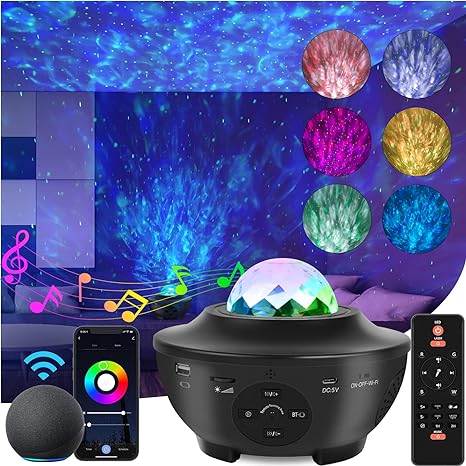 Galaxy Projector Lights With Bluetooth Speaker