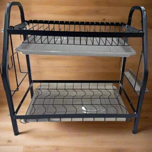 2 Tier Stainless Steel Dish Drying Rack