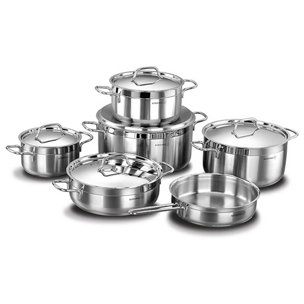 Korkmaz Alfa XL 11 Pieces Stainless Steel Cookware Set