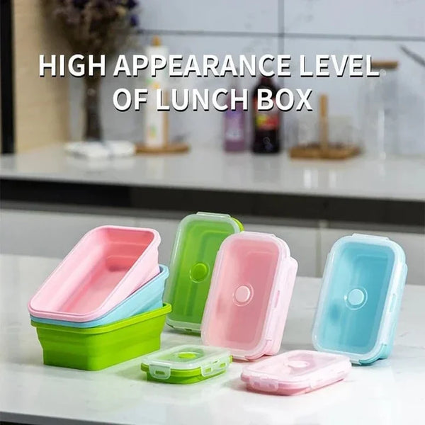 4Pcs Silicone Lunch Box
