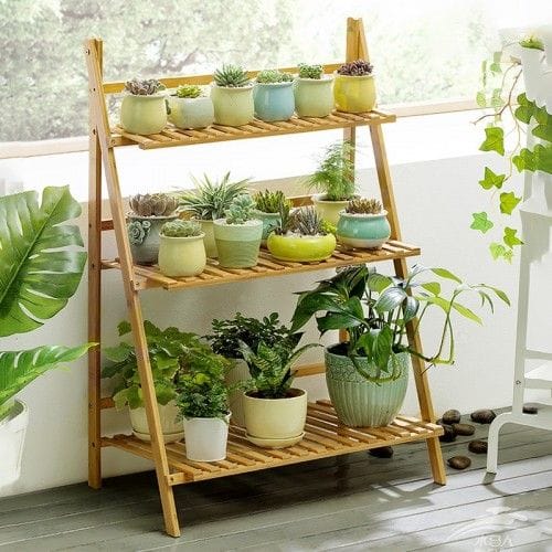 3 Layers Foldable Wooden Rack