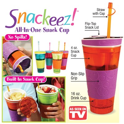2 In 1 Snackeez Snack & Drink Cup