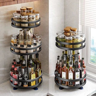 Rotatable Kitchen Spice Rack