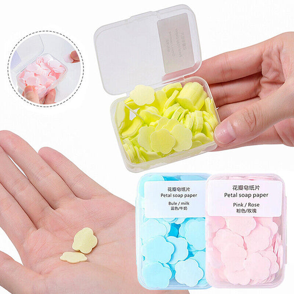 Mini Flower Shape Paper Soap